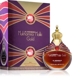 Al Haramain Mukhamria Maliki Gold -Parfum Luxe Soldes al haramain mukhamria maliki gold huile parfumee mixte 1